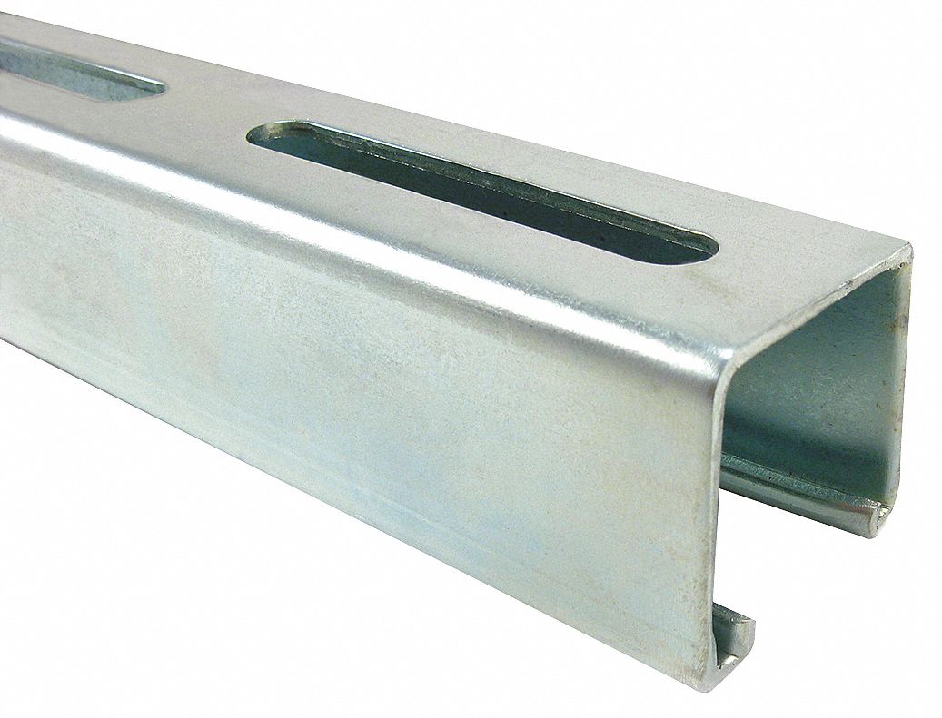 304 Stainless Steel, Polished, Strut Channel - Slotted - 3ULW8|A1200S ...