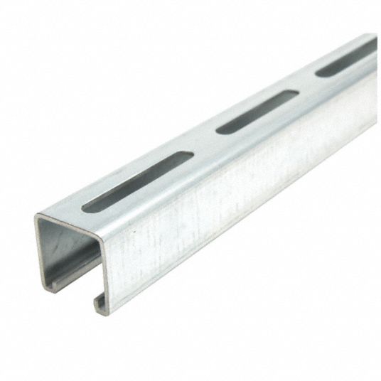 Steel, Pre-Galvanized, Strut Channel - Slotted - 3ULW4|FS-200SL PG 120. ...