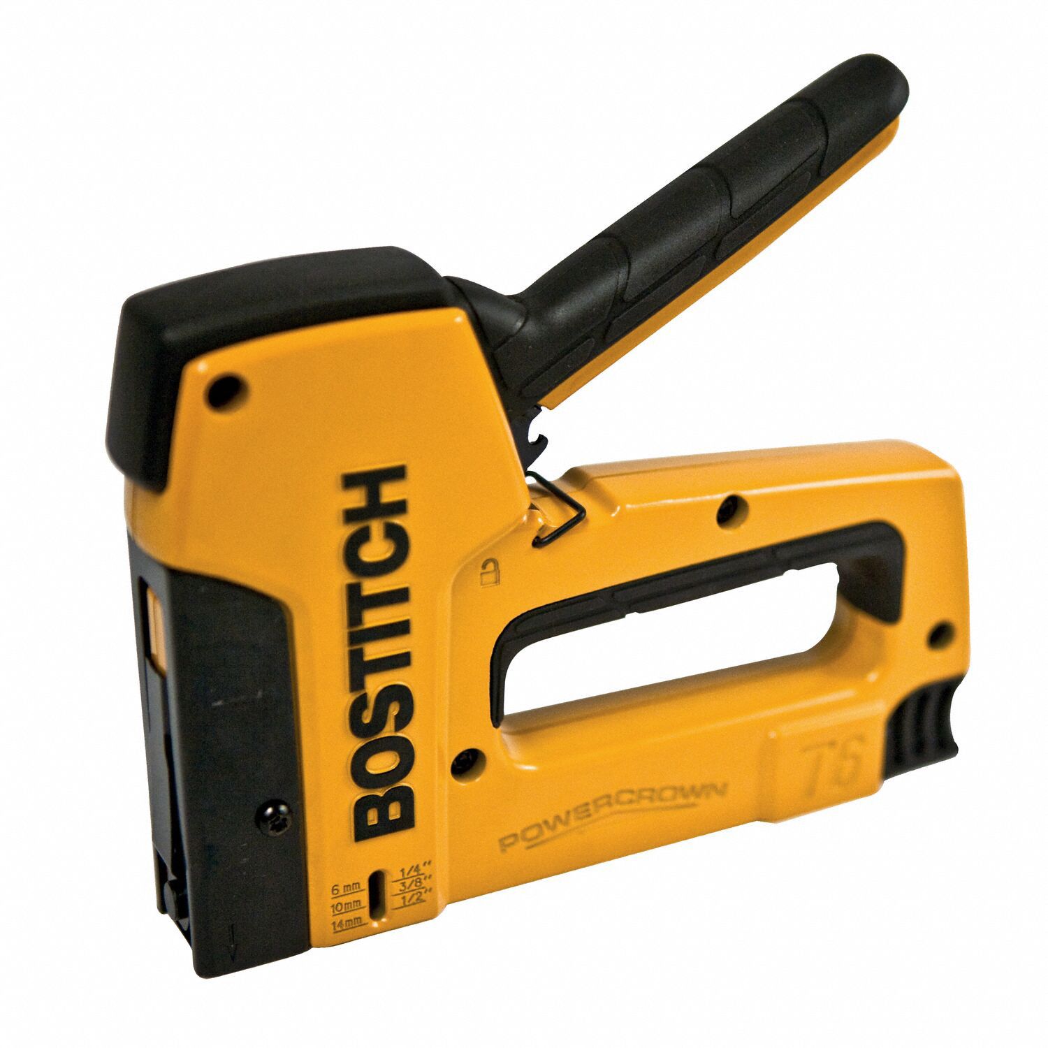 BOSTITCH Outward Clinch Stapler 7 1/4 in Overall Lg, For 1/2 in_9/16