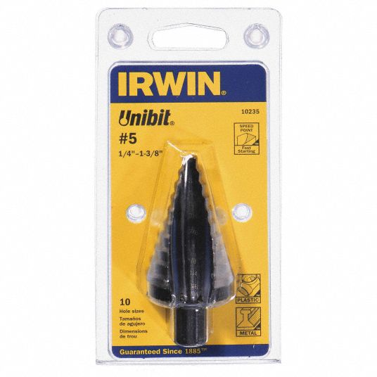 Broca Escalonada #5 de 1/4'' a 1-3/8'' IRWIN 10235