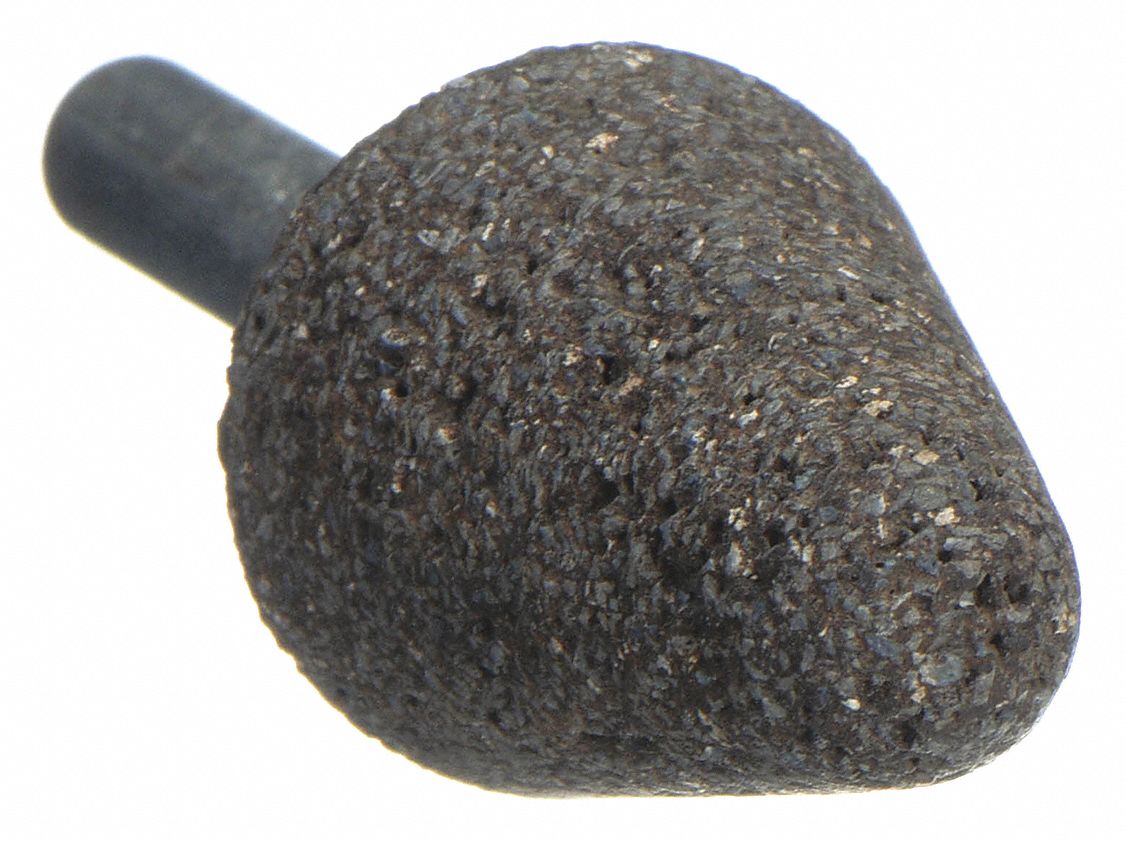 NORTON, 3/4 in Dia, Zirconia Alumina, Resin Mounted Point 3UN60