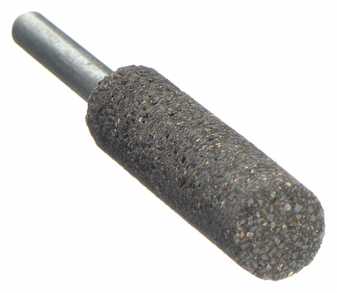 Resin Mounted Point: 1/2 in Dia, Zirconia Alumina, 30 Grit, W189