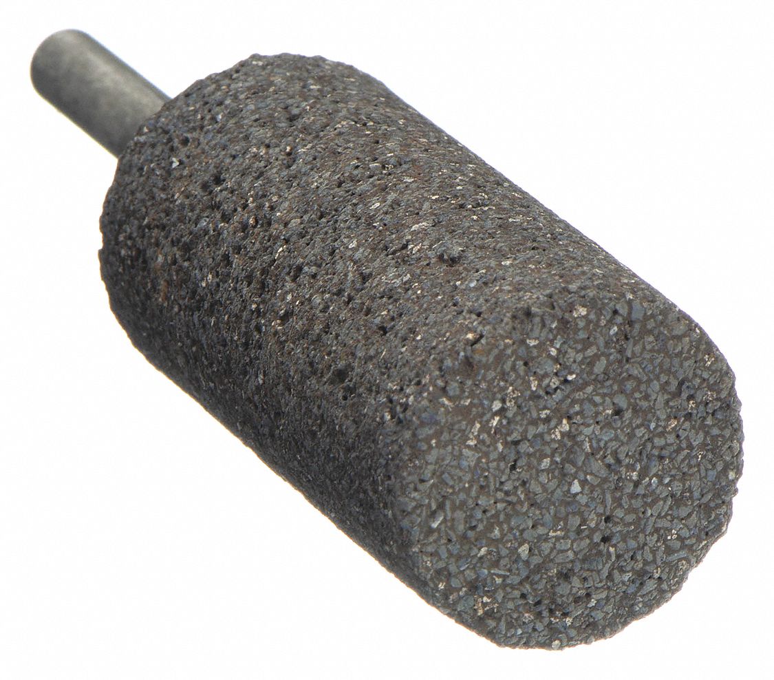 Resin Mounted Point: 1 in Dia, Zirconia Alumina, 30 Grit, W222