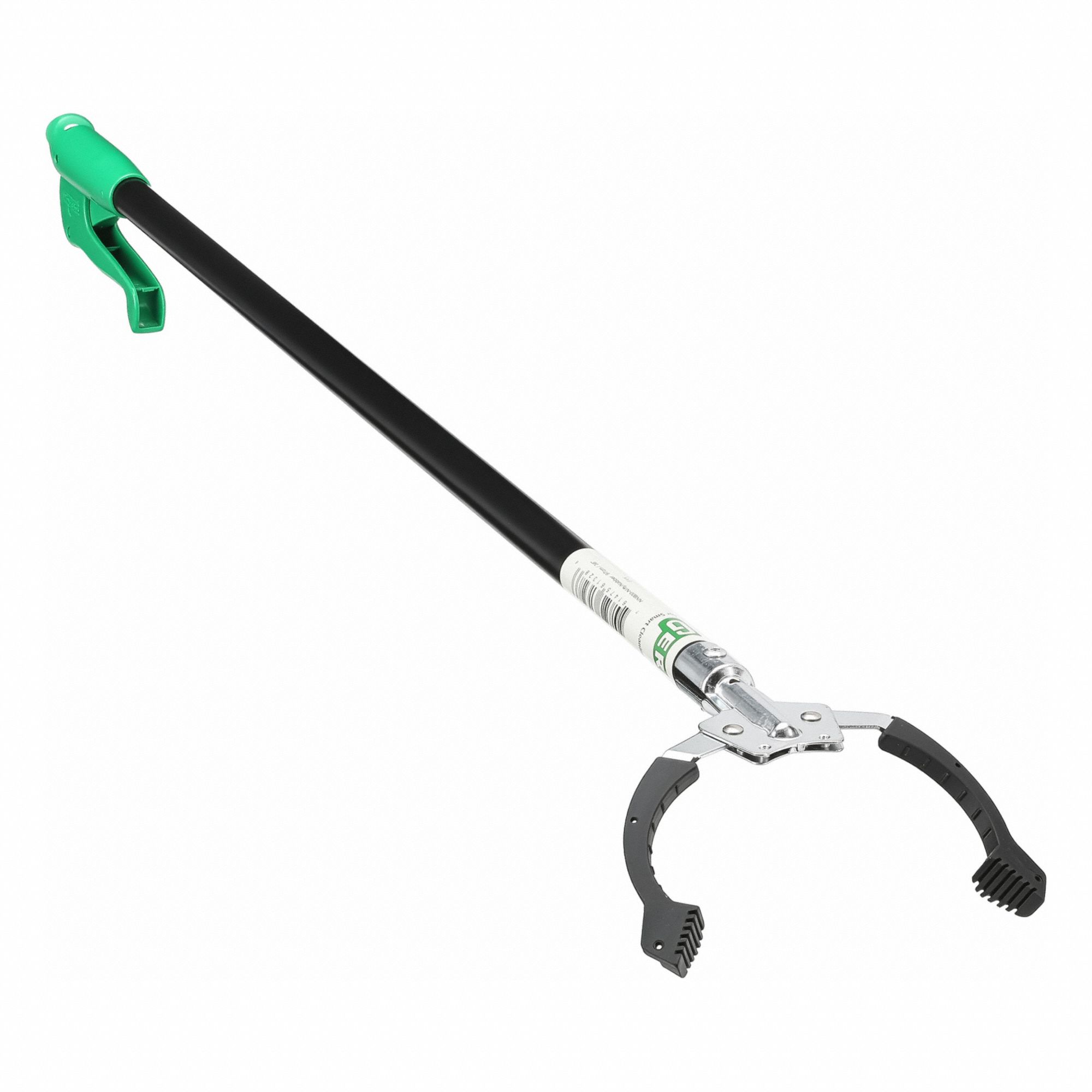 Trash Grabber: Squeeze Handle, 38 in Lg