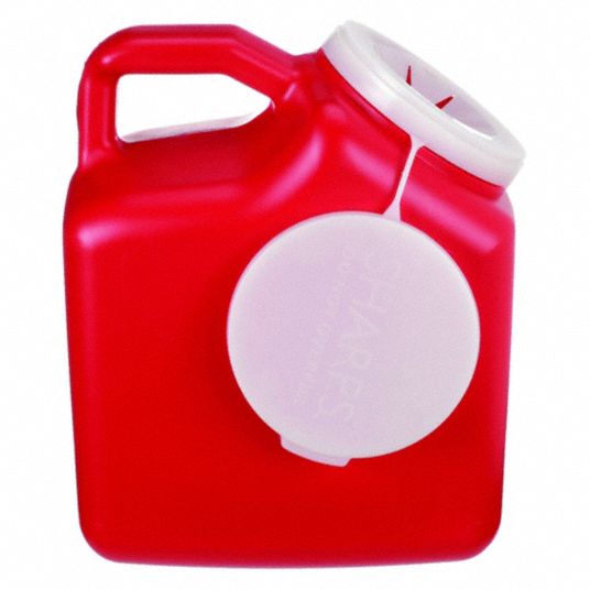 Sharps Disposal By Mail Container, Hinged, 12 in Height, 5 1/2 in Length, 8 1/2 in Width Grainger