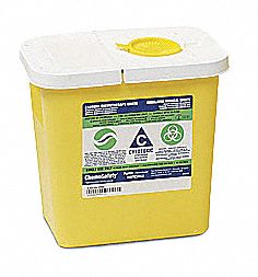 Chemo Waste Container Yellow 2 gal PK5