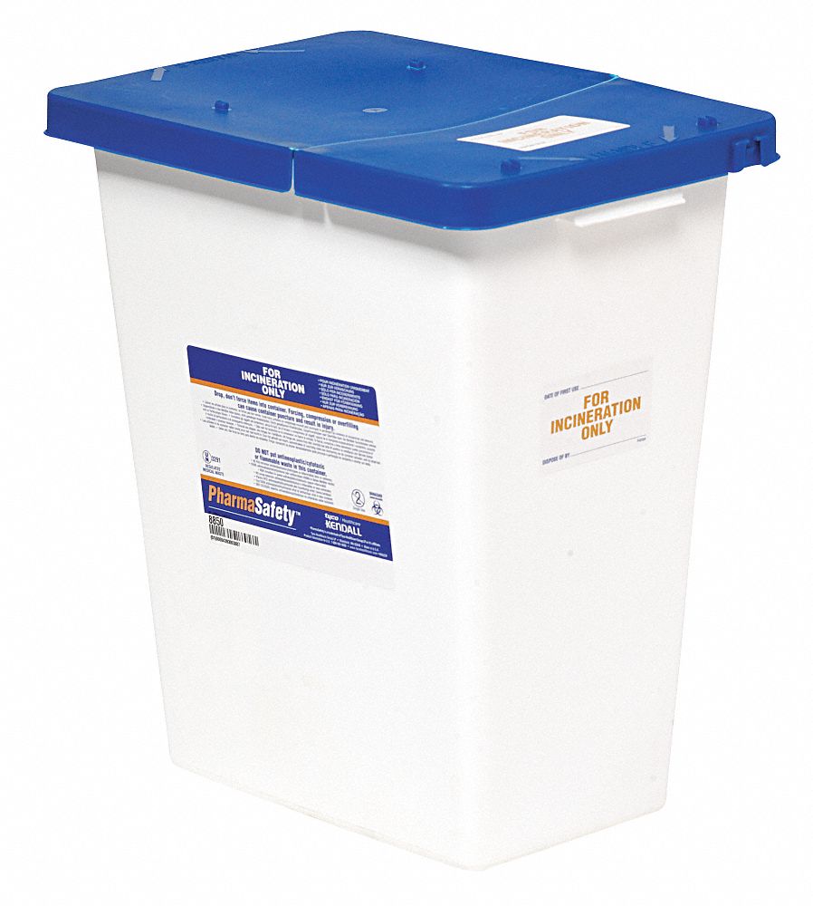 Sharps Container White 8 gal PK2