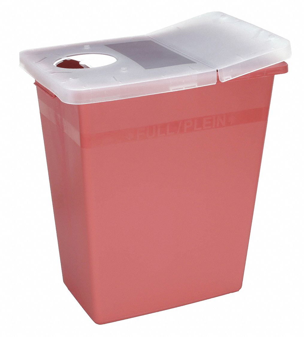 COVIDIEN, Sharps Container, 8 gal Capacity, Sharps Container 3UTE9