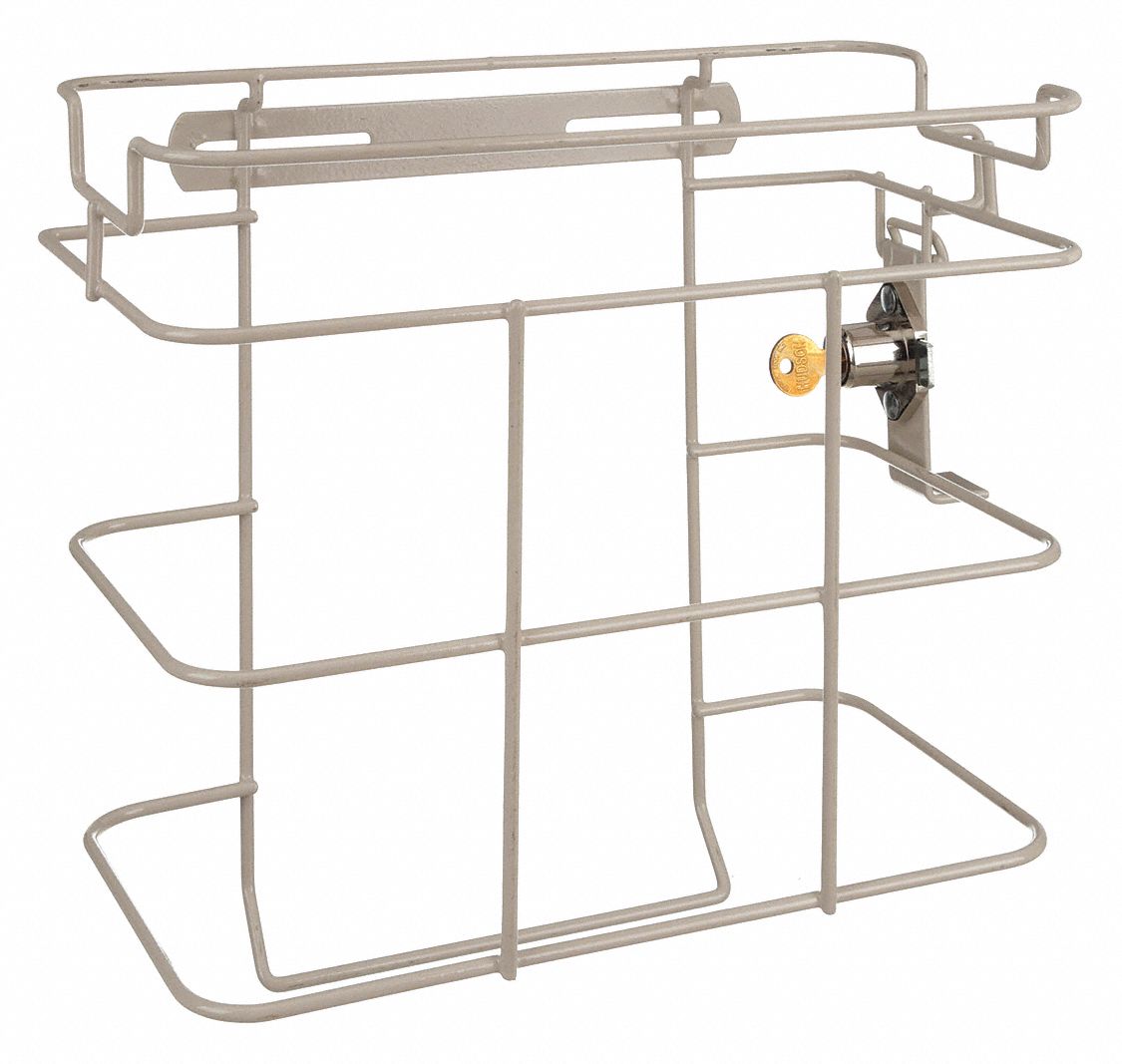 Wall Mount Bracket: Wall Mount Bracket, Steel, 12 1/2 in Overall Wd, 6 in Overall Lg, Locks