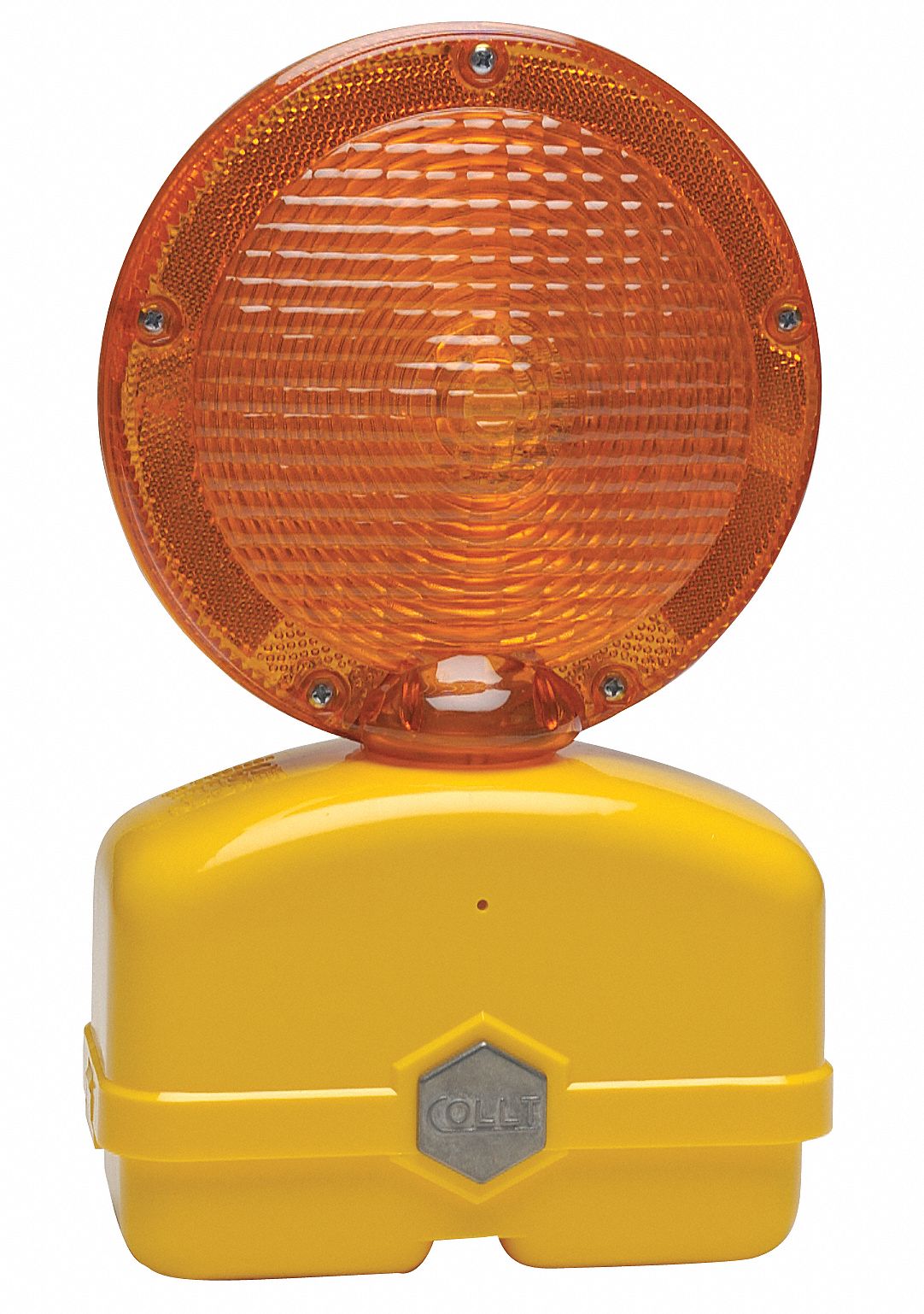 TAPCO Barricade Light, 7" Head Dia., Amber, Battery Power Source ...