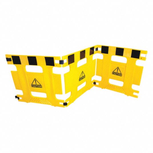 APPROVED VENDOR Barricade 9 ft Overall Lg 36 in Overall Ht Yellow