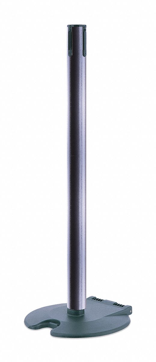 Receiver Post, 39 In H, Gray Hammertone