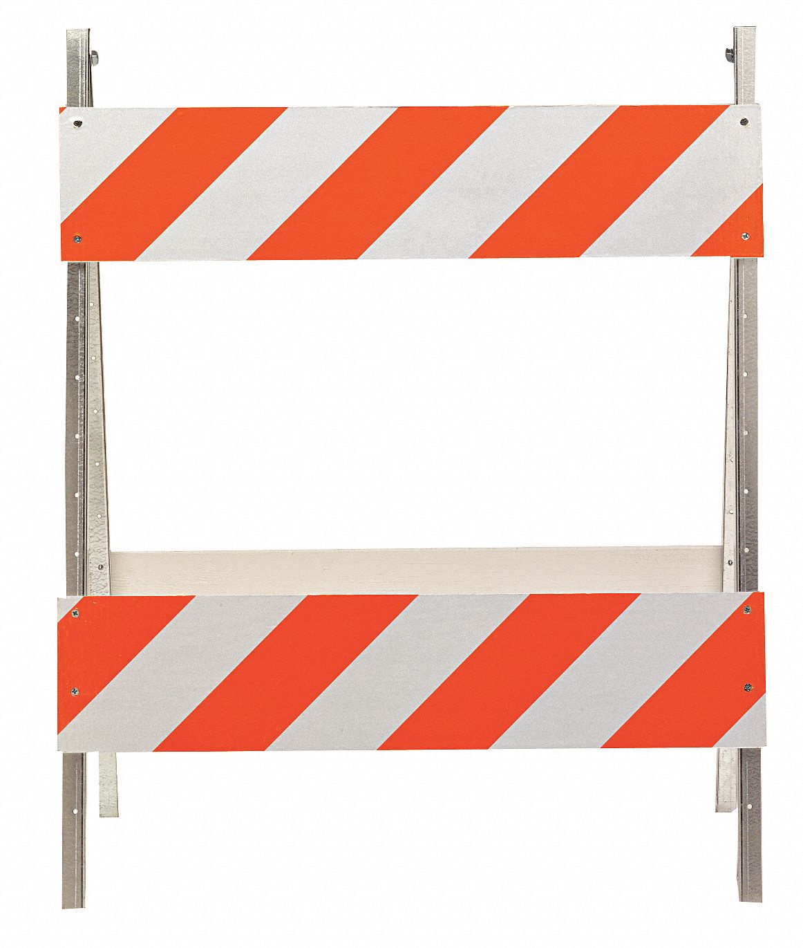 Traffic Barricade: 41 in Overall Ht, 36 in x 41 in, Engineer, Barricade, Reflective