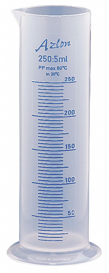 Graduated Cylinder,250mL,Polypropylene