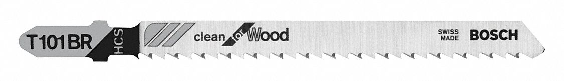 Jigsaw Blade: 10, 4 in Blade Lg, Bi-Metal, High Carbon Steel, T Shank, 1 Pieces, 5 PK