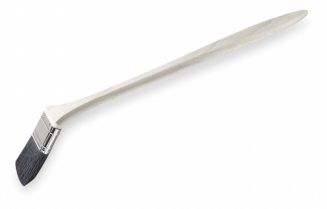 Paint Brush, Brush Style Bent Radiator, Brush Size 3 in, Bristle Length
