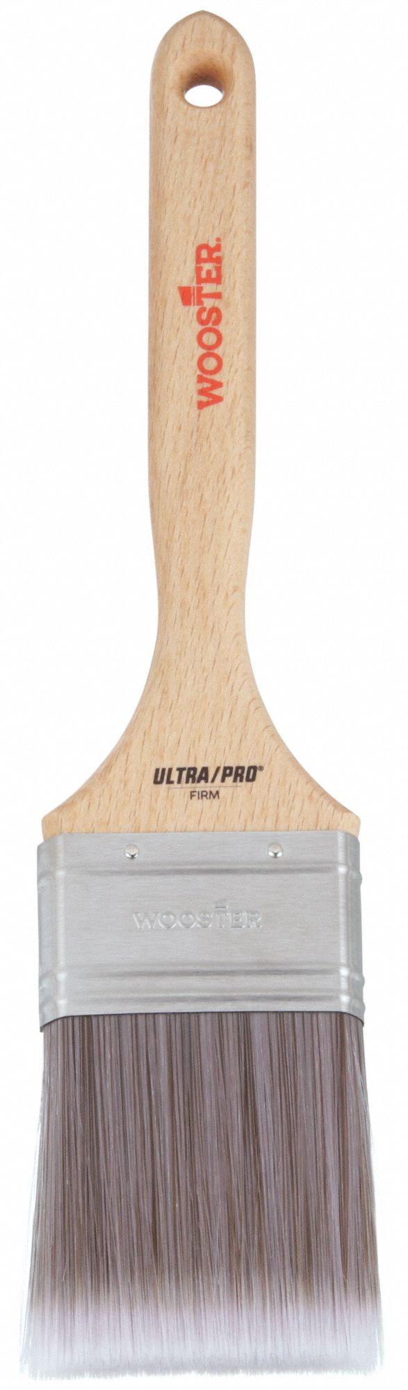 Paint Brush: Flat Sash Brush, 2 1/2 in, Synthetic, Polyester/Nylon