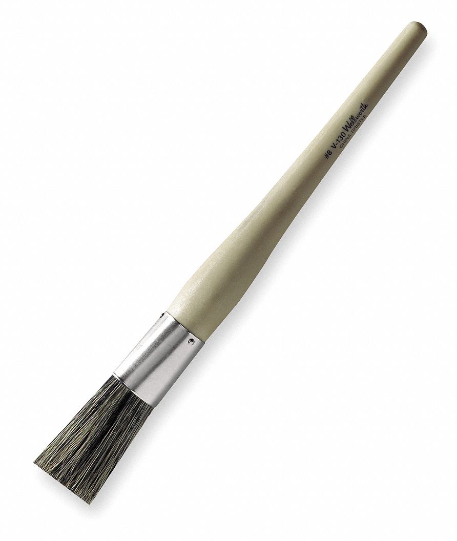 Paint Brush, Brush Size 6, Bristle Length 1 15/16 in Grainger