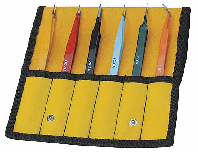 Aven 18476USA Technik Tweezers Set - 5 Piece