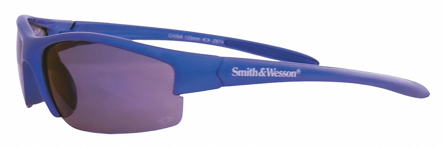 Blue Frame Blue Mirror Lens SW101-70C Smith & Wesson Safety Eyewear 
