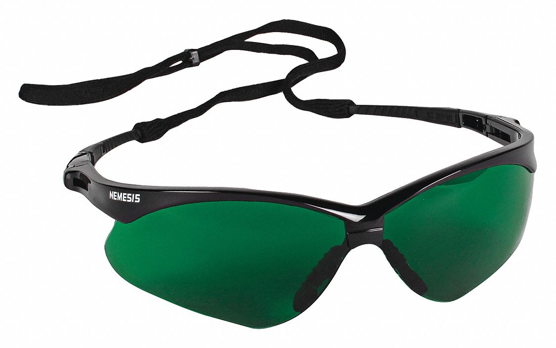 for sale online 25679 KleenGuard V30 Nemesis Clear AntiFog Lens Black Frame Safety Glasses