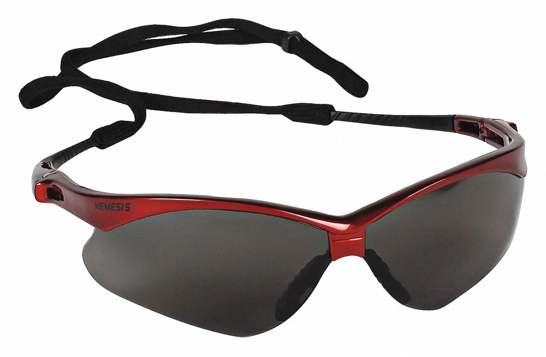 KLEENGUARD V30 Nemesis ScratchResistant Safety Glasses , Smoke Lens