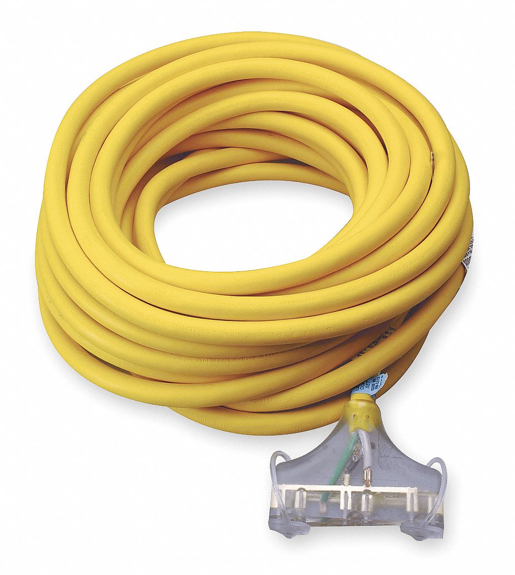 Triple Connector Extension Cord, 15 Grainger
