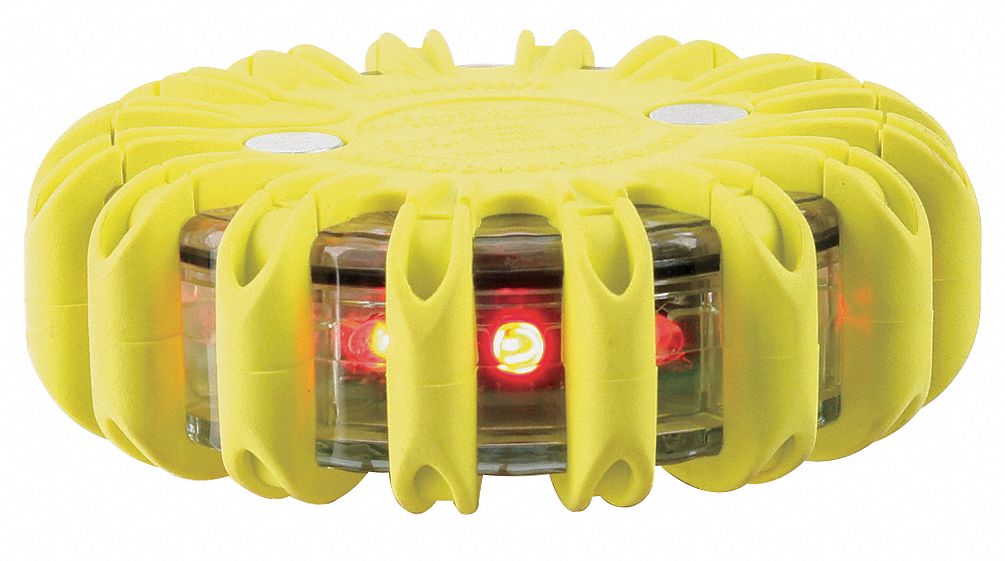 POWERFLARE LED Road Flare: Red, 128,000 Millicandela, Up To 150 hr Steady