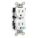 RECEPTACLE, TAMPER RESISTANT, HOSP GRD 15 AMP, WHITE