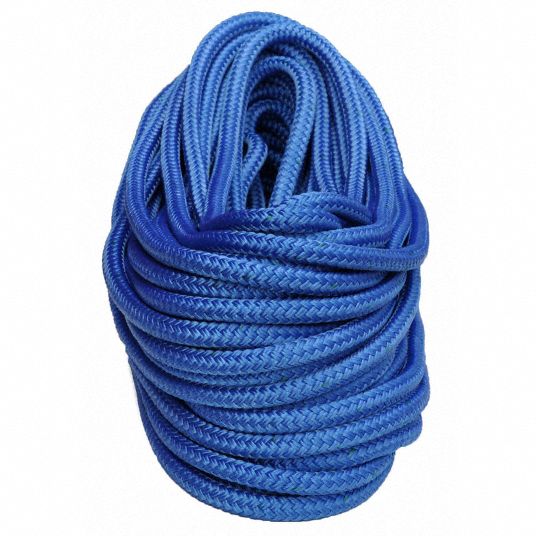 ALL GEAR Rigging and Climbing Rope: Double Braid, 1/2 in Dia, 2,120 lb  Working Load Limit, Nylon