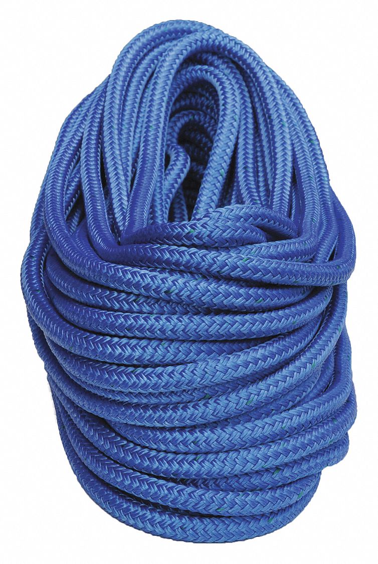ALL GEAR Arborist Bull Rope 1/2 in Rope Dia, Blue, 150 ft Rope Lg