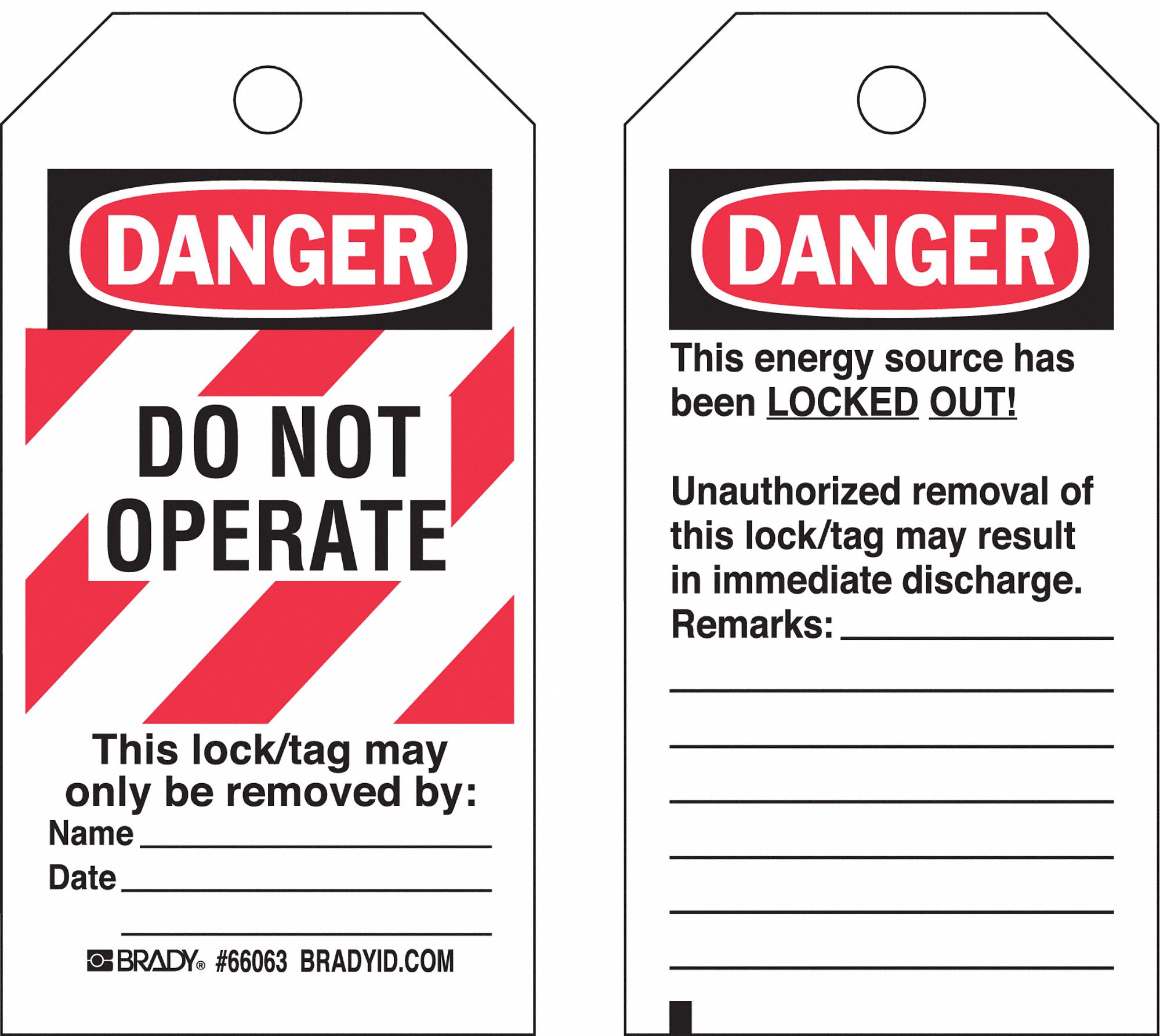 Tagout Tags