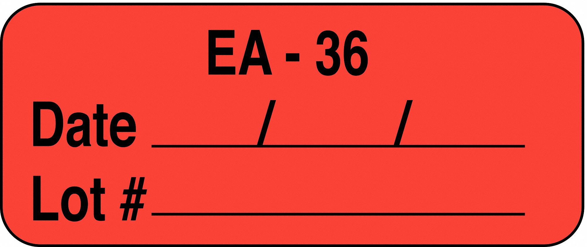 Label, 5/8 in x 1 11/16 in, Paper, PK1000