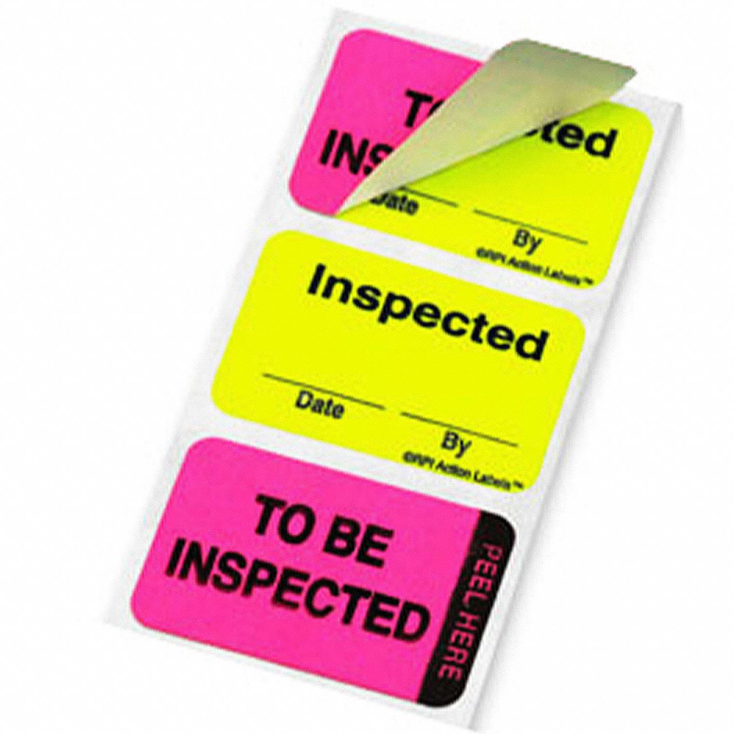 Inspection, 1 1/2 in Wd, Label - 3VCG5|27905 - Grainger