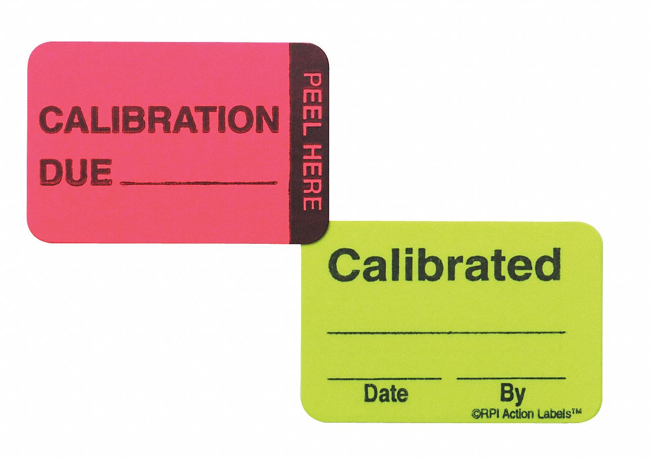 ROLL PRODUCTS QC Act Label Calibration, English, Calibration Due