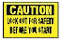 Lockout Label, 4 1/2 in, Vinyl, PK2