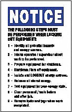 Lockout Label, 3 1/2 in, Vinyl, PK5