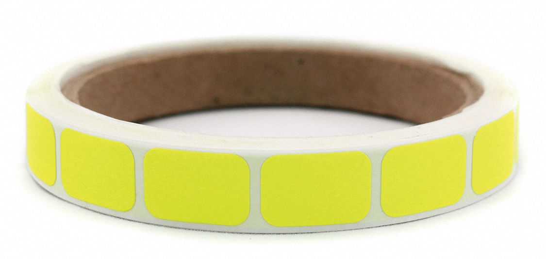 Inventory Label Yellow Paper PK1000