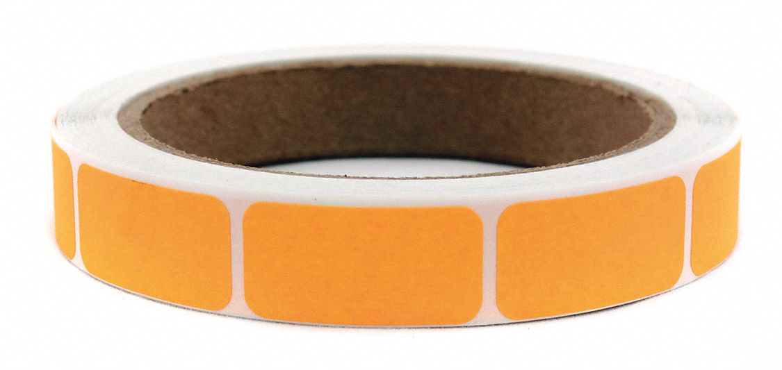 Inventory Label Orange Paper PK1000