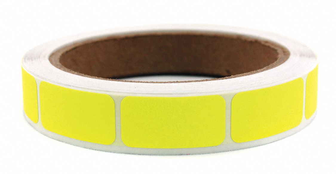 Inventory Label Yellow Paper PK1000