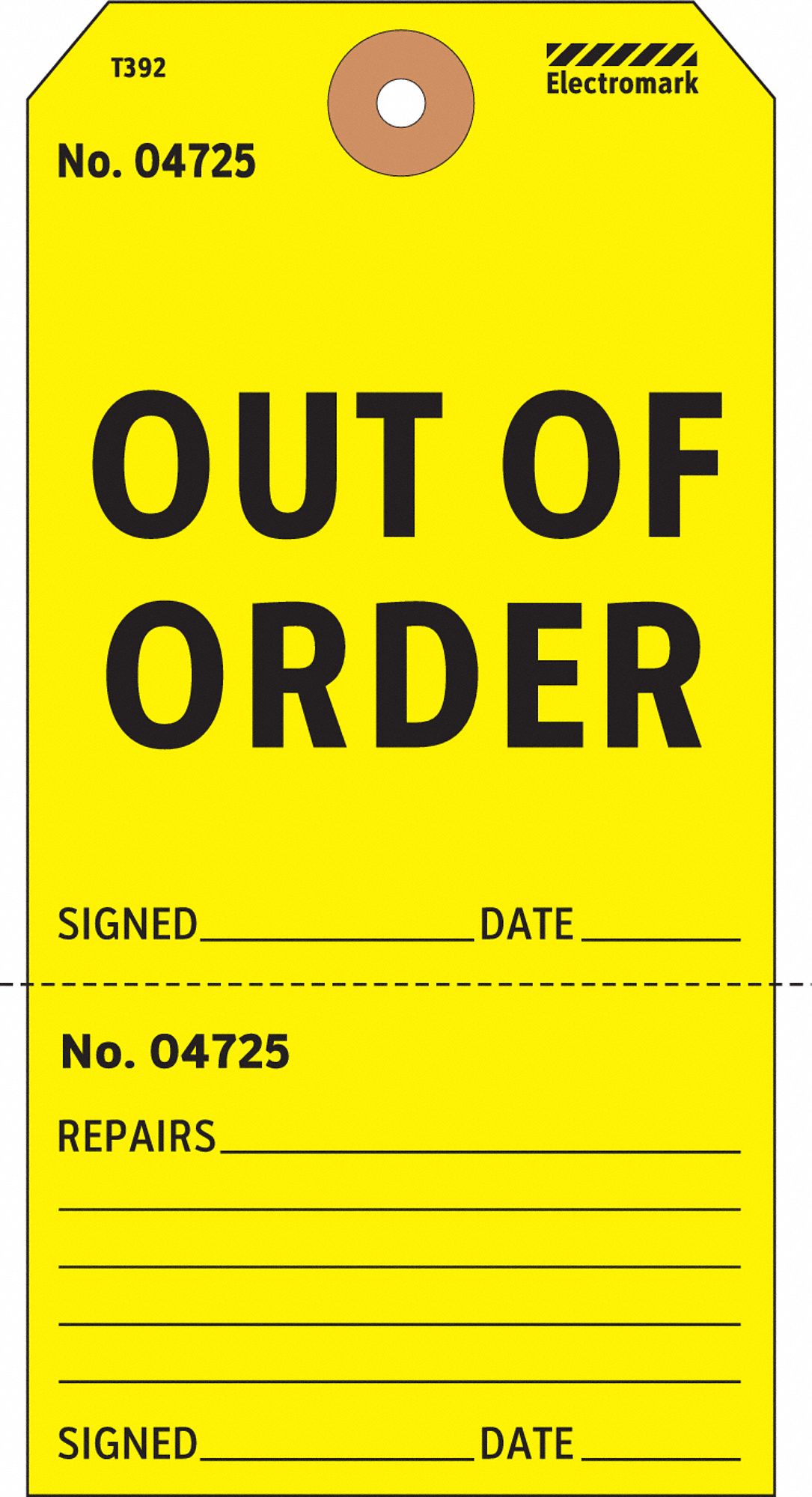 Danger Tag 5 3/4in H 2 7/8in W PK100