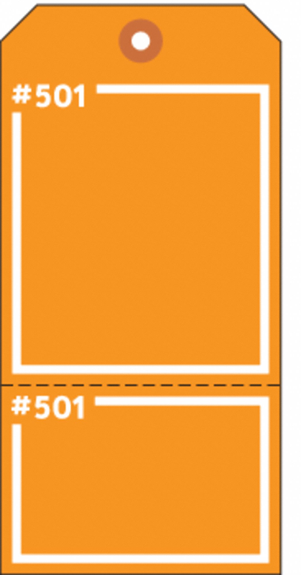 Blank Tag 5-3/4 x 2-7/8 In Orn PK100