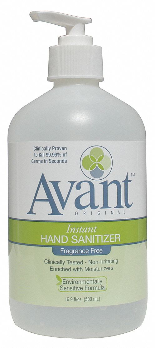 Hand Sanitizer: Pump Bottle, Liquid, 16 oz Size, Unscented