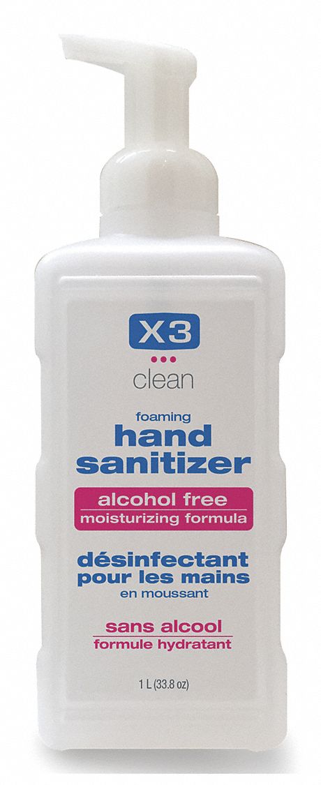 Hand Sanitizer: Pump Bottle, Foam, 1,000 mL Size