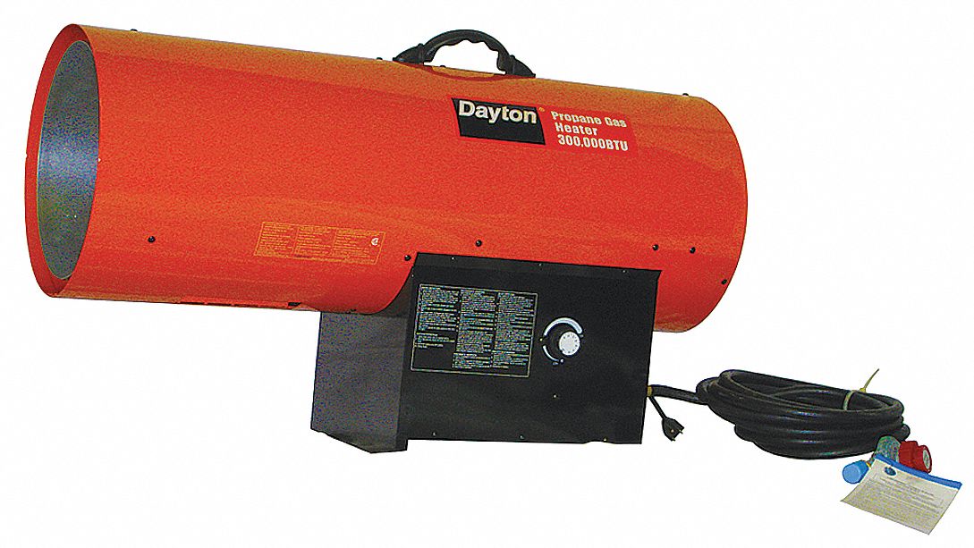 DAYTON Calentador de Gas Portatil , LP , 15000 BtuH - Calentadores  Portátiles a Gas para Parte Superior del Tanque - 5RCC0