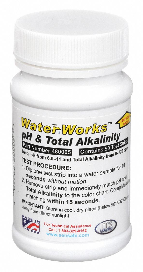 INDUSTRIAL TEST SYSTEMS, pH/Total Alkalinity, 0 to 720 ppm Total