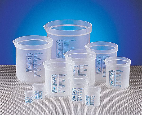 Beaker Set, Polypropylene, Capacity: 50mL, 100mL, 250mL, 600mL, 1000mL