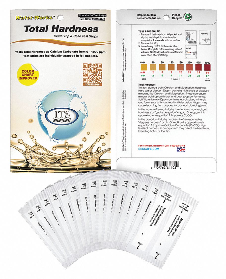 INDUSTRIAL TEST SYSTEMS Test Strips 30 PK Testing Parameter: Total ...