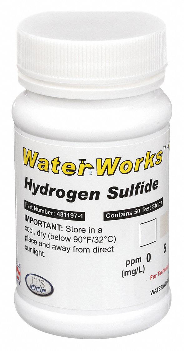 Test Strips: 0 to 80 ppm Hydrogen, Hydrogen, 50 Tests