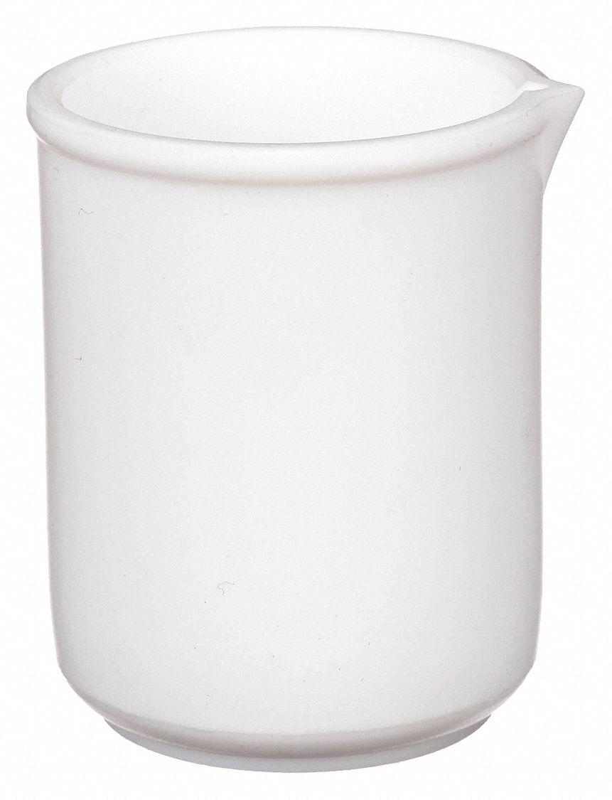 Beaker: Low Form, 50 mL Capacity - mL, 1.69 fl oz Capacity - oz, 43 mm Outside Dia, 60 mm Overall Ht